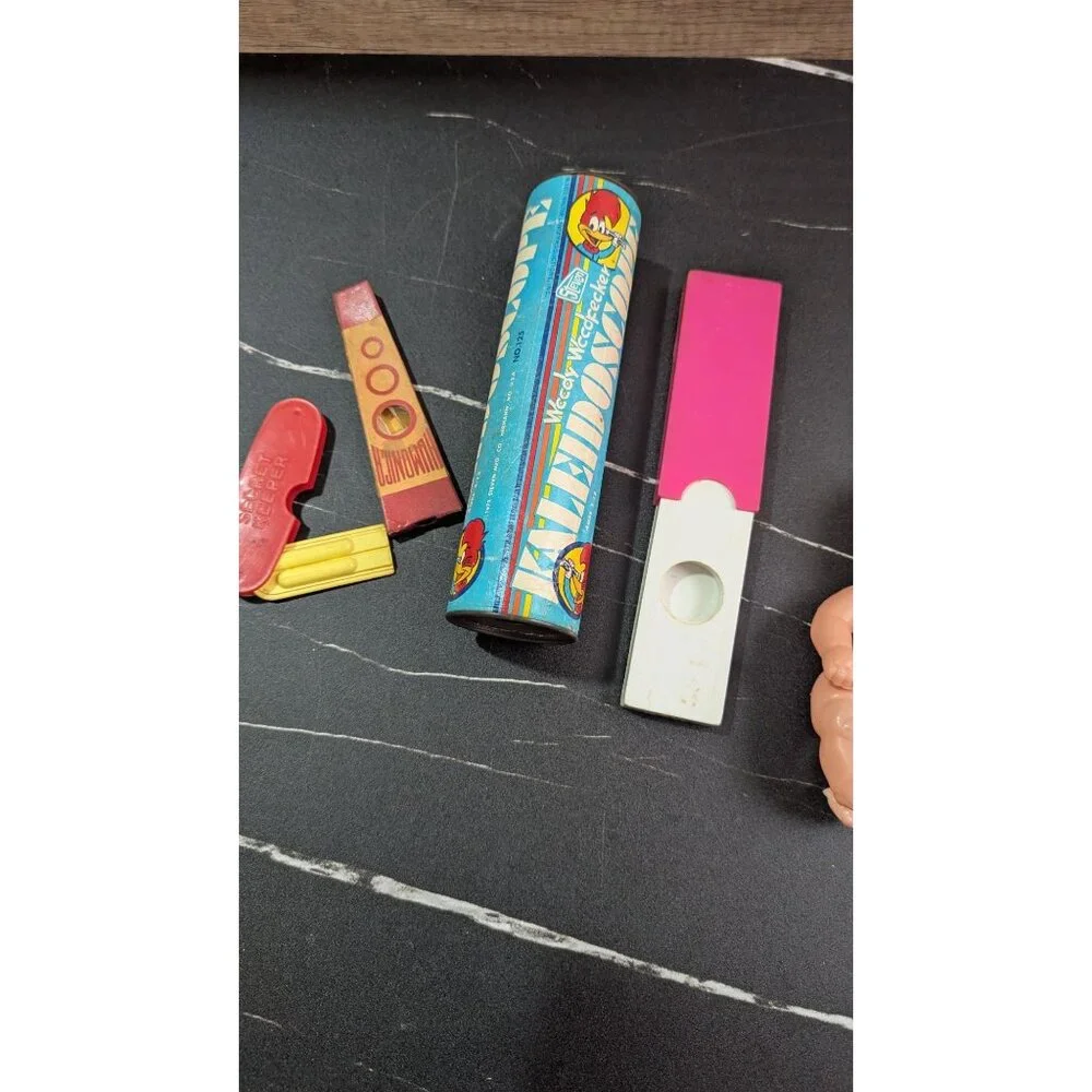 Vintage Kazoo Kaleidoscope   Whistles‎ Toy Lot  Assorted Fun Instruments